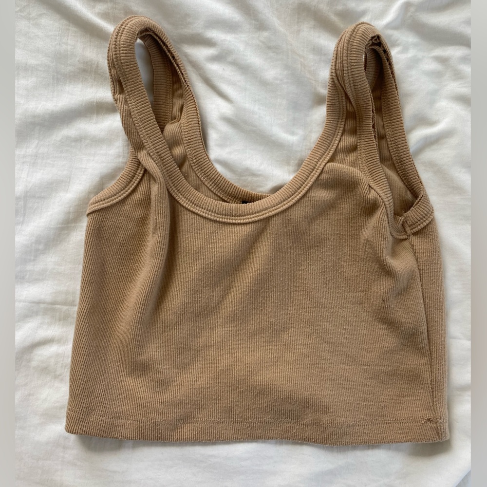 boutique tan tank top size s/m
